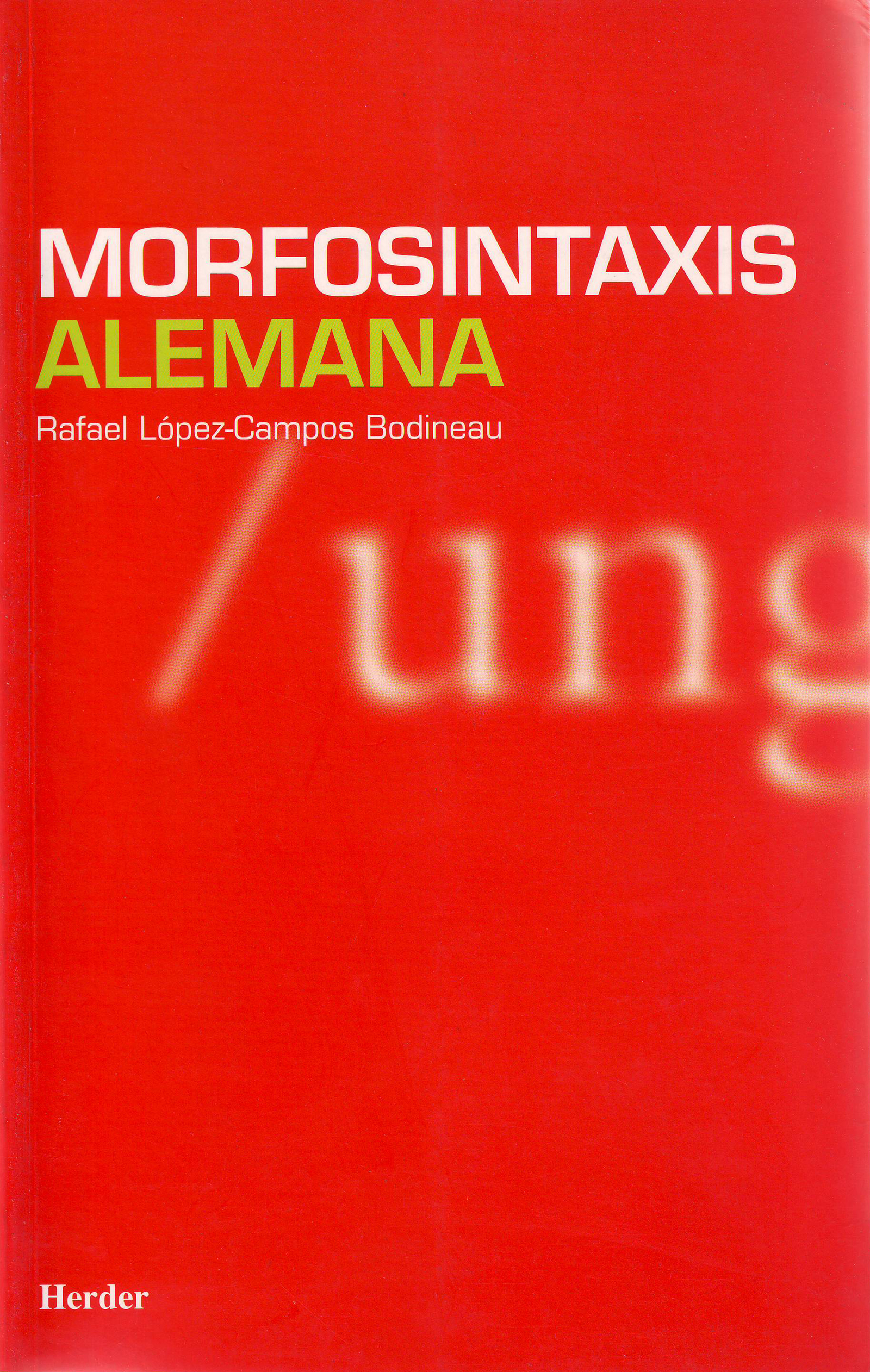 Aleman Morfosintaxis